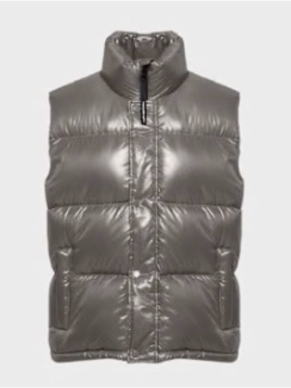 TNA Men’s Super Puff Vest Taupe Hi-Gloss Vest Sz:S